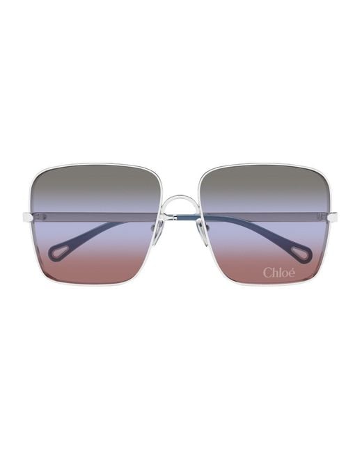 Chloé Gray Ch0324S Aly – Linea Metallo Sunglasses