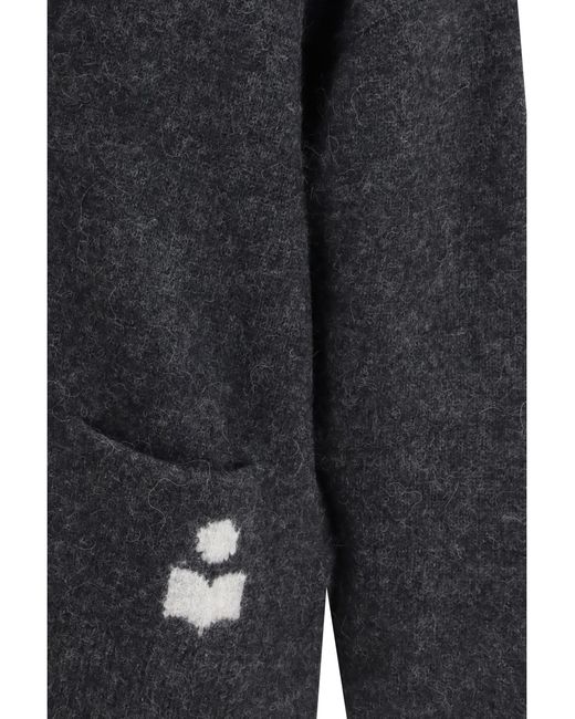 Isabel Marant Blue Cardigan Eborah Alpaca Blend