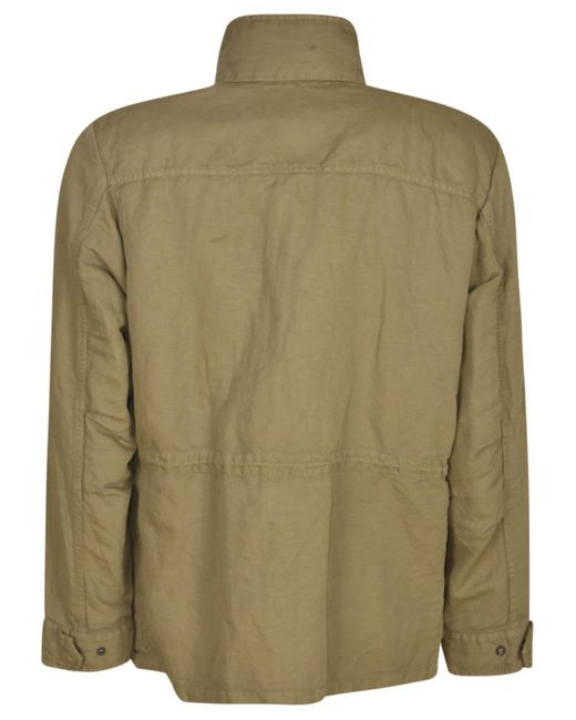 Fay Green Multi-Cargo Buttoned Jacket for men