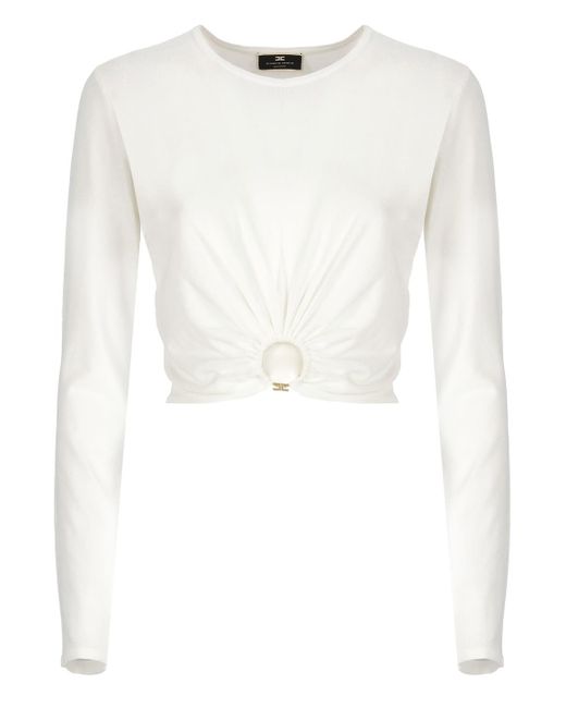 Elisabetta Franchi Sweaters White