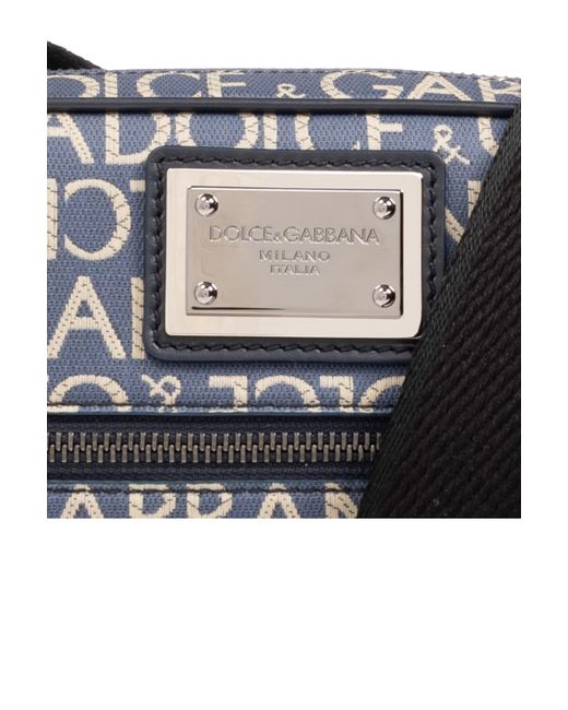 Dolce & Gabbana Black Dolce & Gabbana Shoulder Bag With Monogram for men