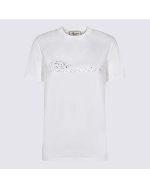Blumarine White T-Shirts And Polos _Co