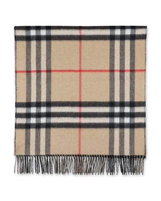 Burberry Gray Reversible Check Scarf