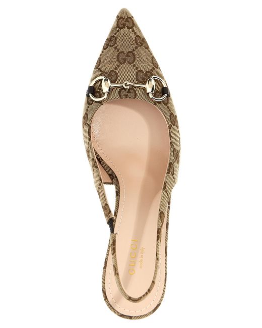 Gucci Metallic Polyester High Heel Pumps