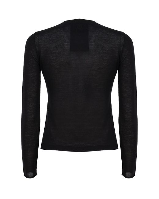 Pinko Black Tight-Fitting Jersey