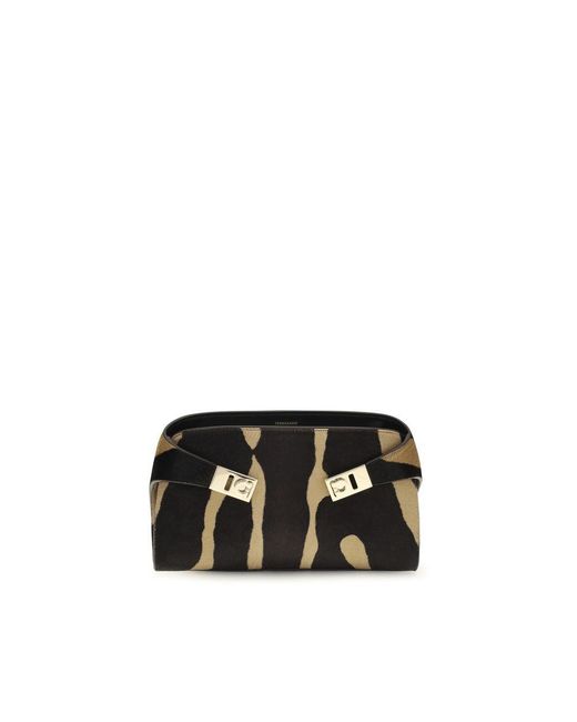 Ferragamo Black Mini Hug Shoulder Bag