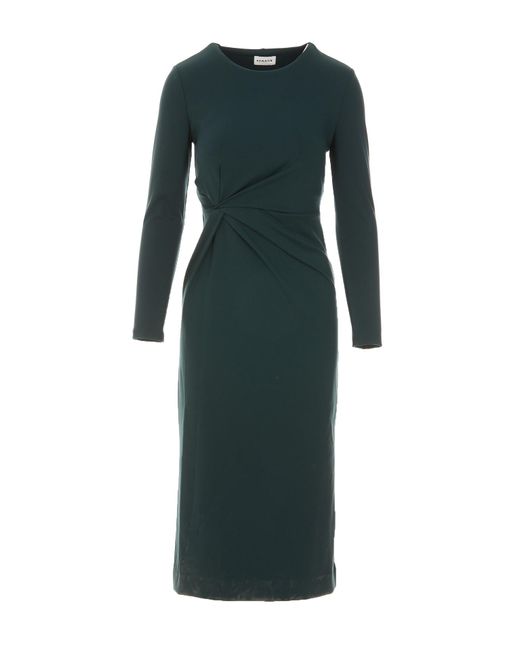 P.A.R.O.S.H. Synthetic Nous Midi Dress in Green - Save 10% | Lyst UK