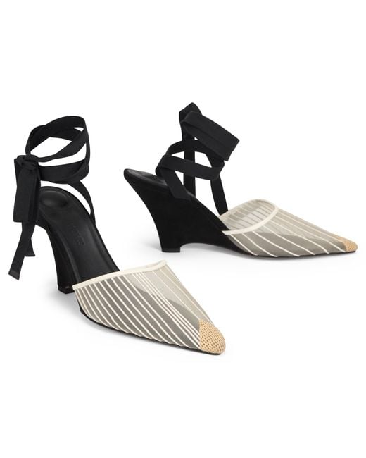 Jacquemus Black High-Heeled Sandals Cotton