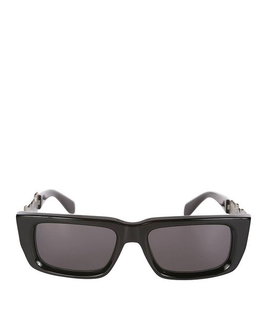 Palm Angels Gray Milford Rectangular Frame Sunglasses