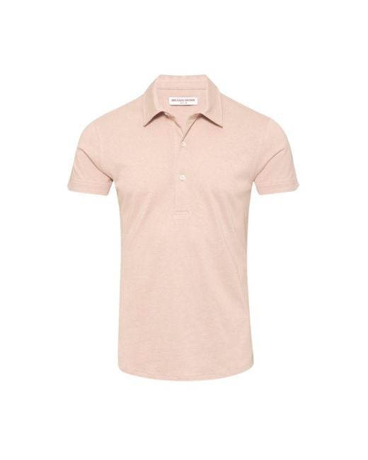 Orlebar Brown Pink Sebastian Cotton Silk-278984-Seashell, Clothing for men