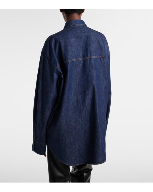 Khaite Blue Chemise Christensen En Denim Shirt