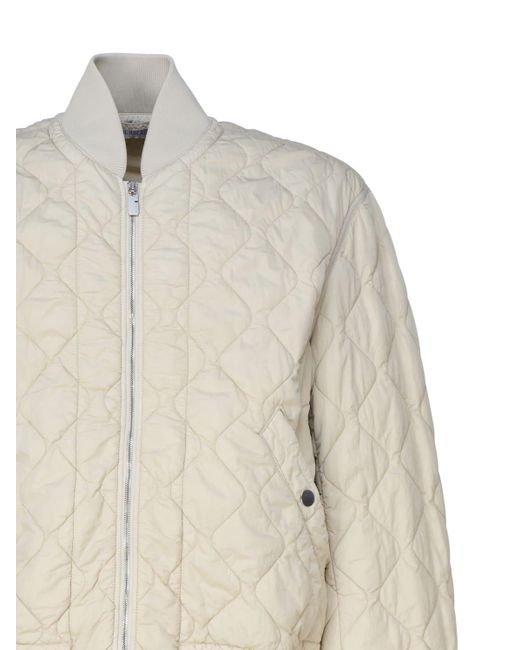 Burberry Natural Quilted Nylon Bomber Jacket for men