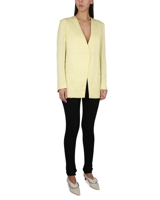 Jil Sander Yellow Jacket With Back Slit