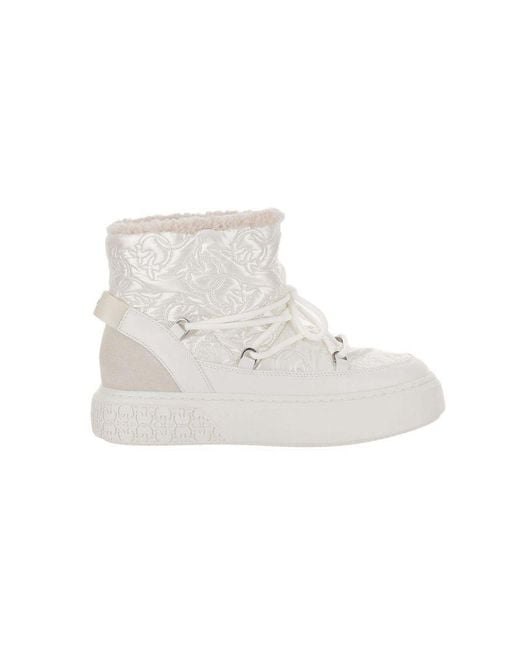 Pinko White Boots Footwear
