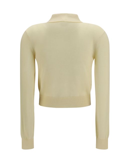Self-Portrait Natural Knit Cardigan Wool (Ovis Aries)