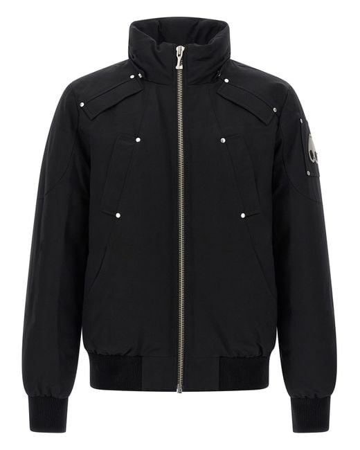 Moose Knuckles Black 'Original Ballistic' Down Jacket for men