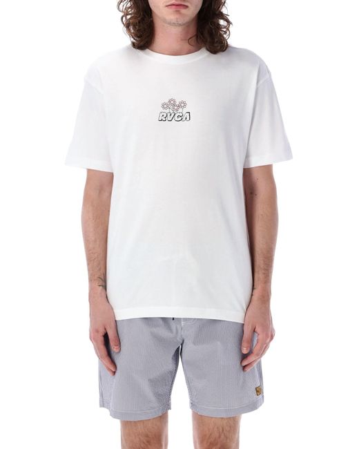 RVCA White Gardener T-Shirt for men