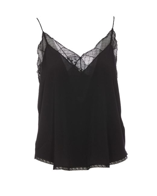 Zadig & Voltaire Black Christy Cdc Permanent Top