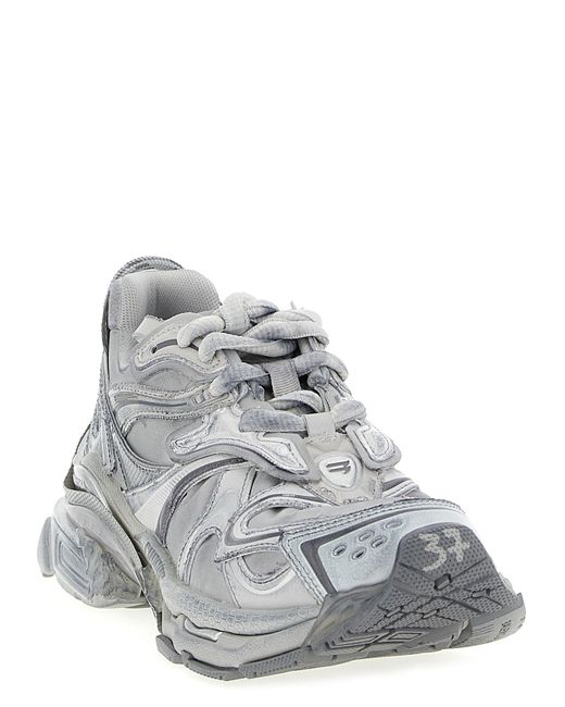 Balenciaga White Polyethylene Athletic Sneakers