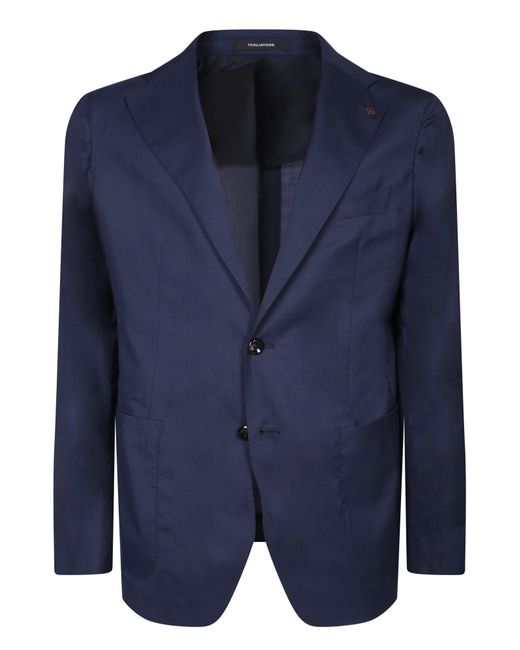 Tagliatore Blue Single-Breasted Light Jacket for men
