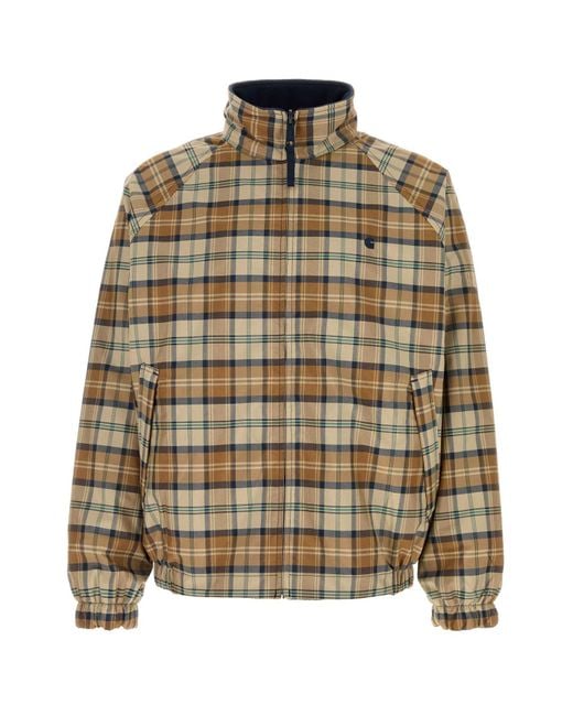 Carhartt Brown Embroidered Polyester Reversible Planer Jacket for men