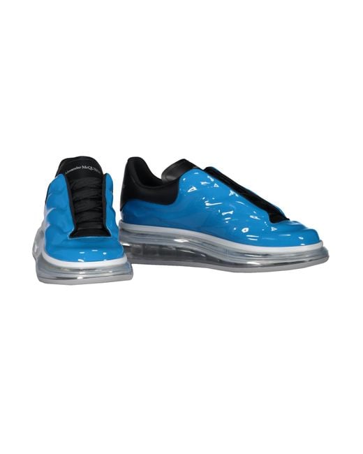 Alexander McQueen Blue Gloss Lux Chunky Sneakers for men