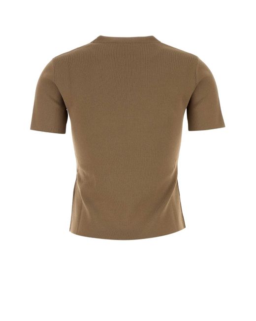 Tシャツ・カットソー MAX MARA Biscuit Viscose Blend Adelio T-Shirt Max Mara Biscuit Viscose Blend Adelio T-Shirt | Lyst