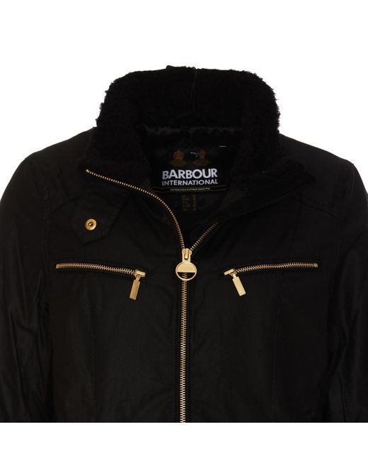 Barbour Black Panorama Wax Jacket