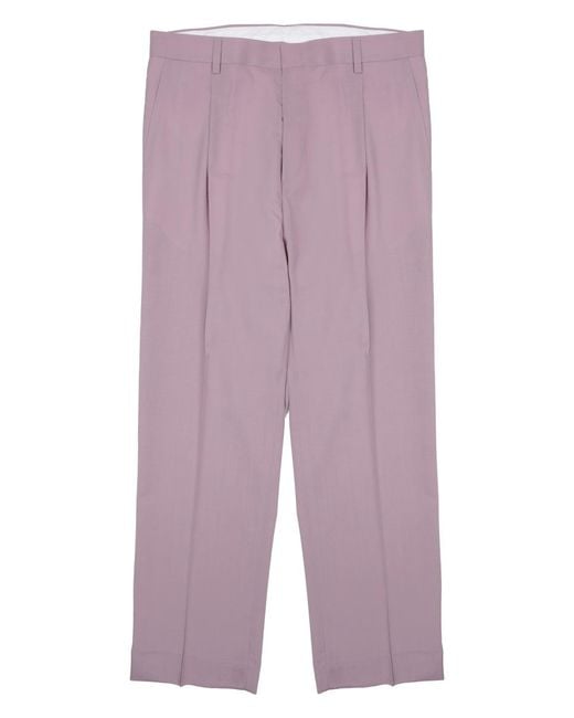 BE ABLE Purple Trousers Sandy Malva Wool-Blend Wool Blend for men