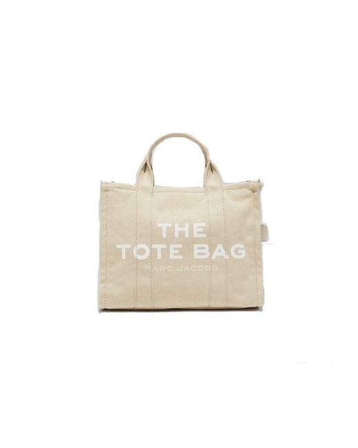 Marc Jacobs White Satchel Bag Cotton Tote-Bags