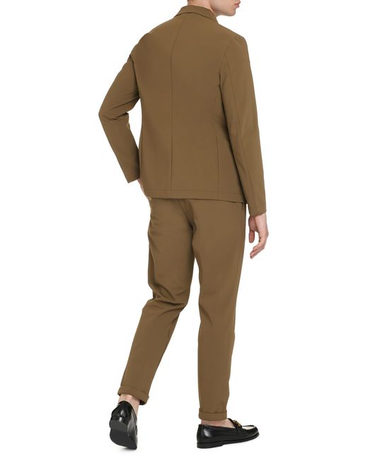 THE (Alphabet) Green Jacket Single-Breasted Two-Button Elastane Suit & Dinner for men