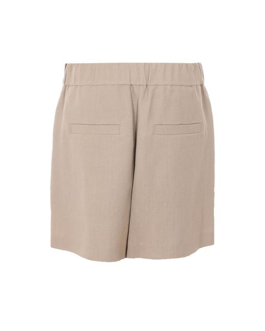 Brunello Cucinelli Natural Shorts Viscose