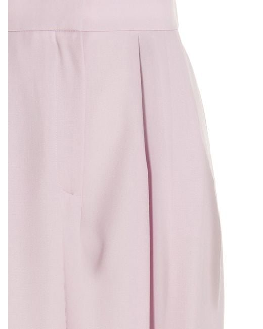 McQueen Pink Wool Casual Pants