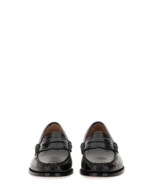G.H.BASS Black Penny Loafers Weejuns Leather