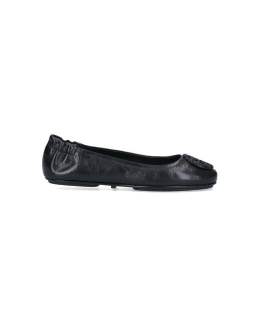 Tory Burch Black "minnie" Ballet Flats