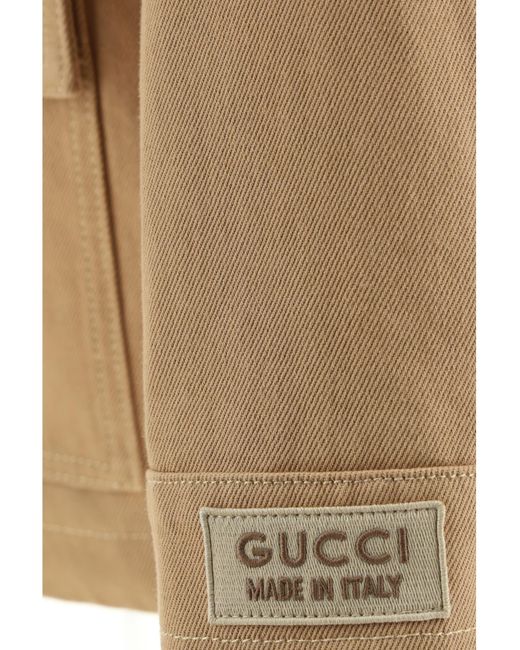 Gucci Natural Giacca Denim for men