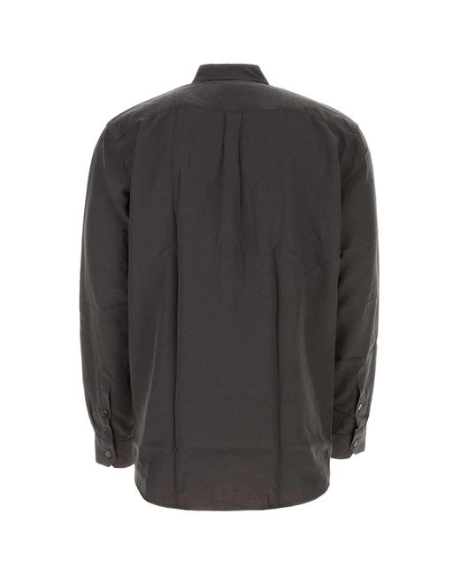 Our Legacy Gray Graphite Lyocell Blend Initial Shirt for men