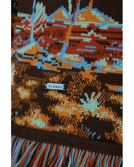 Alanui Multicolor Embroidered Wool Cardigan