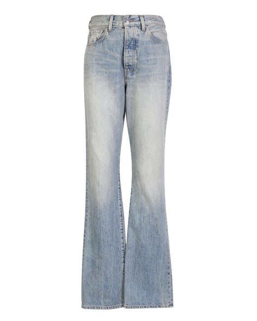 Amiri High-waisted Bootcut Jeans in Blue | Lyst UK