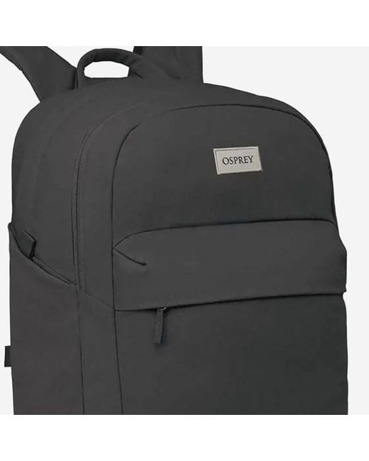 Osprey Black Large Day Backpack Recycled Polyester Backpacks for men