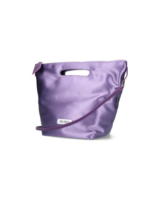 The Attico Purple 'via Dei Giardini 30' Tote Bag