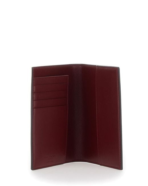 Saint Laurent Black Leather Document Holder Accessory for men