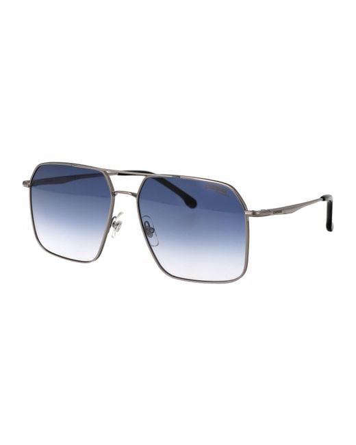 Carrera Blue Aviator Sunglasses 333/S 6 Lb08 for men