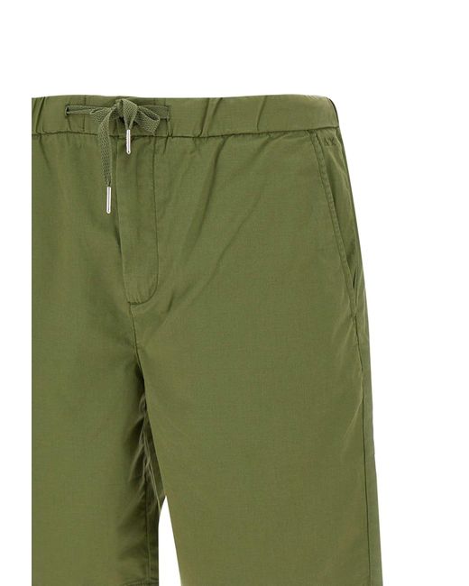 Sun 68 Green Cotton Shorts for men