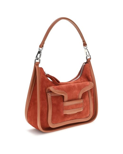 Pierre Hardy Red Shoulder Bag Alpha Day Miss Calf Leather