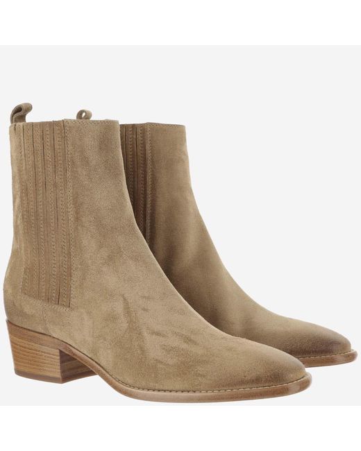 Sartore Natural Suede Ankle Boots