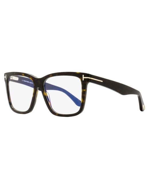 Tom Ford Black Magnetic Clip-On Eyeglasses Tf6069-B 052 54Mm Ft6069 Plastic (Acetate)