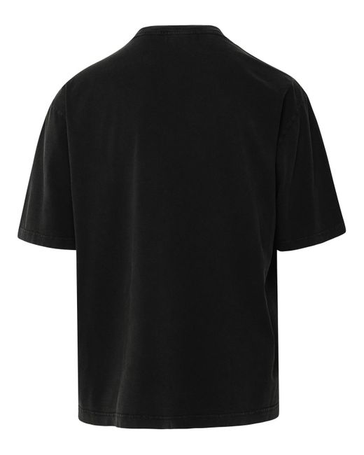 Ambush Black Abstract-printed Crewneck T-shirt for men