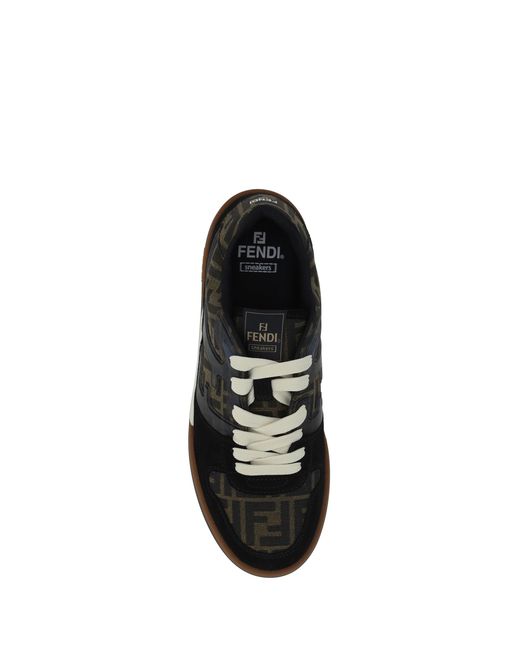 Fendi Black Match Sneakers for men