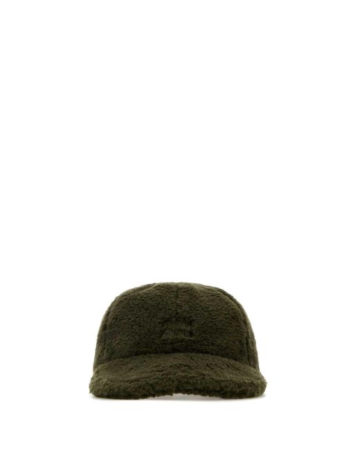 Miu Miu Pile Baseball Cap in Green | Lyst